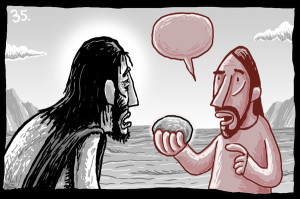 Jesus' Temptation Stones into Bread
