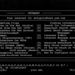 1994/1995 Flatland BBS Menu Screen