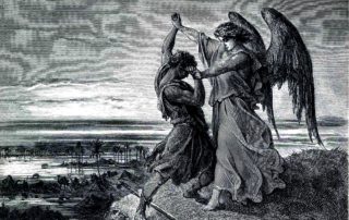 Jacob & the Angel (Gustave Doré: 1855)