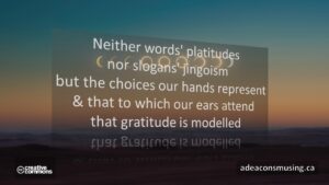 Gratitude Modelled