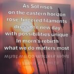 Sol Rises